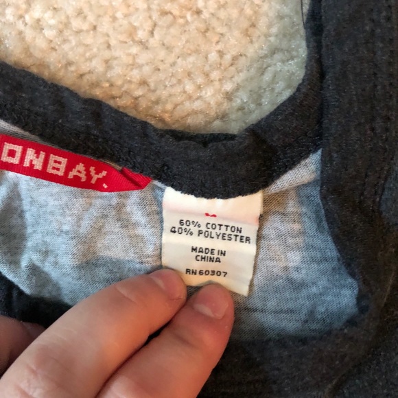 Grey Tank Top With Colorful Stripes - Picture 2 of 3